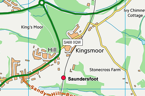 SA68 0QW map - OS VectorMap District (Ordnance Survey)