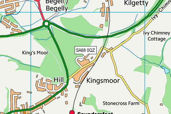 SA68 0QZ map - OS VectorMap District (Ordnance Survey)