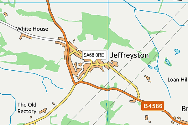 SA68 0RE map - OS VectorMap District (Ordnance Survey)