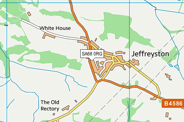 SA68 0RG map - OS VectorMap District (Ordnance Survey)