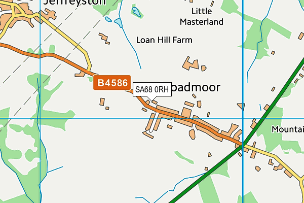 SA68 0RH map - OS VectorMap District (Ordnance Survey)