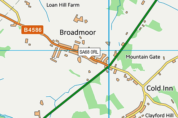 SA68 0RL map - OS VectorMap District (Ordnance Survey)