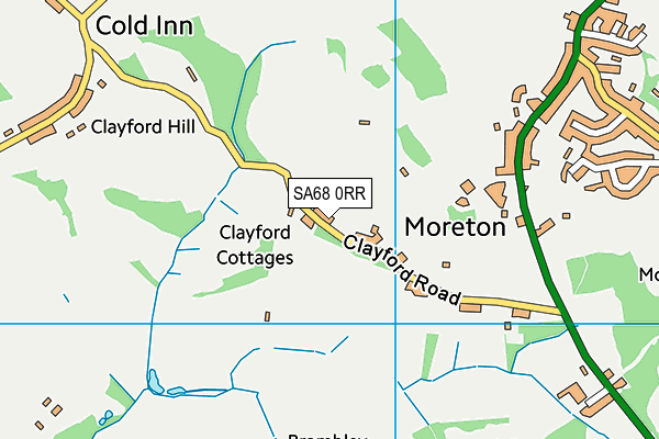 SA68 0RR map - OS VectorMap District (Ordnance Survey)