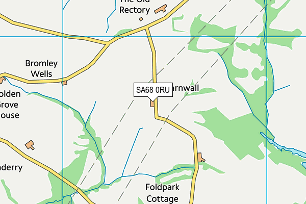 SA68 0RU map - OS VectorMap District (Ordnance Survey)