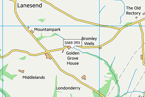 SA68 0RX map - OS VectorMap District (Ordnance Survey)