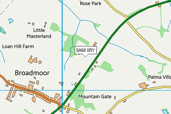 SA68 0RY map - OS VectorMap District (Ordnance Survey)