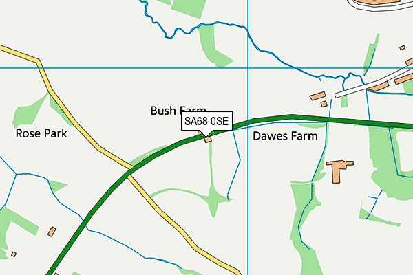 SA68 0SE map - OS VectorMap District (Ordnance Survey)