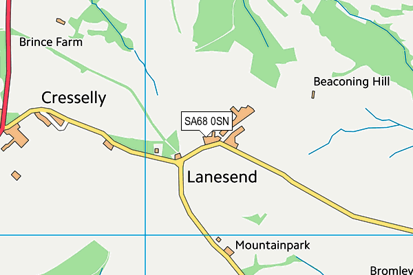 SA68 0SN map - OS VectorMap District (Ordnance Survey)