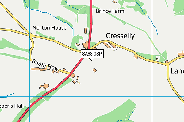 SA68 0SP map - OS VectorMap District (Ordnance Survey)