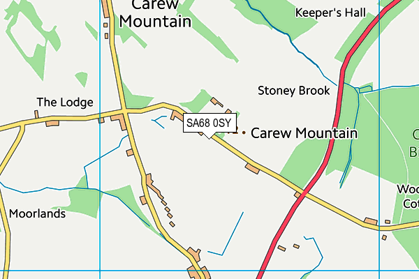 SA68 0SY map - OS VectorMap District (Ordnance Survey)