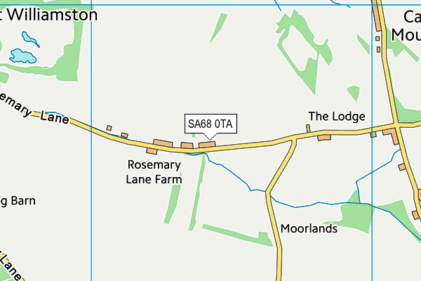 SA68 0TA map - OS VectorMap District (Ordnance Survey)