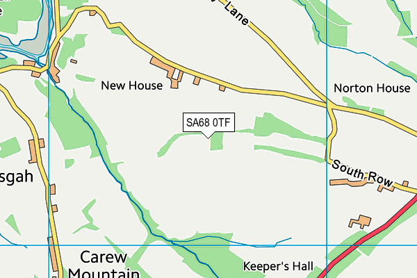 SA68 0TF map - OS VectorMap District (Ordnance Survey)