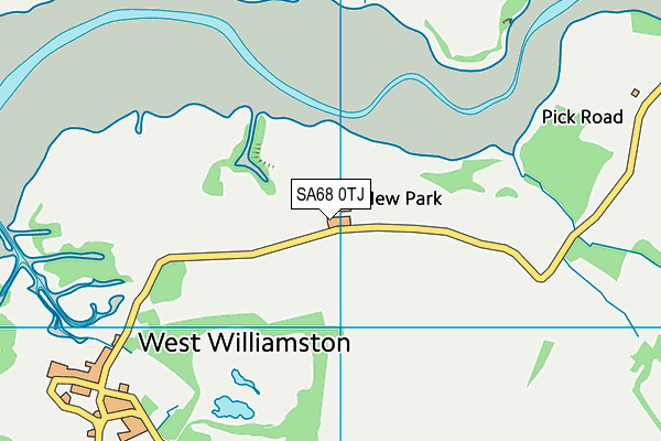 SA68 0TJ map - OS VectorMap District (Ordnance Survey)