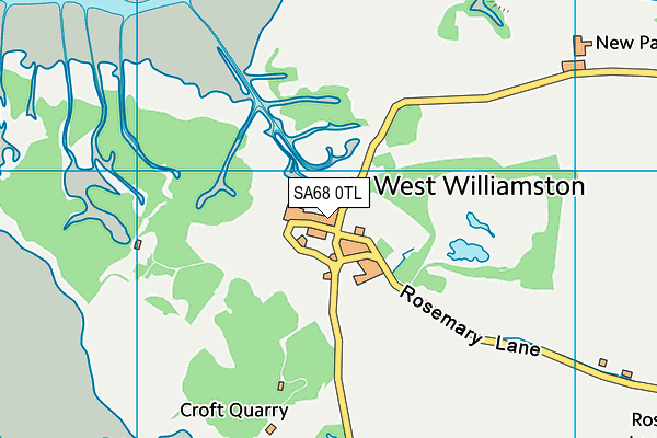 SA68 0TL map - OS VectorMap District (Ordnance Survey)