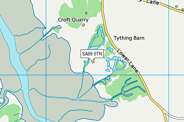 SA68 0TN map - OS VectorMap District (Ordnance Survey)