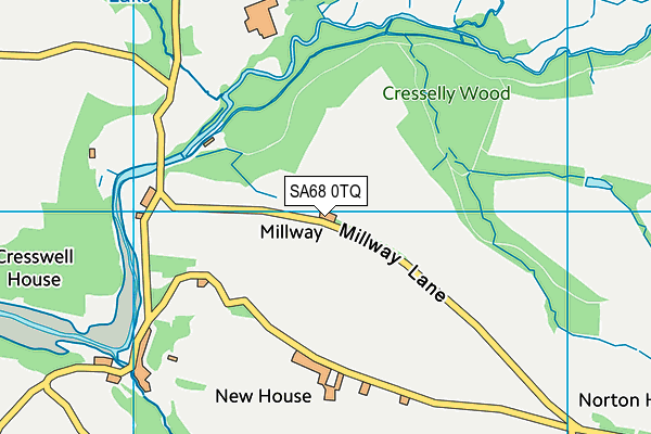 SA68 0TQ map - OS VectorMap District (Ordnance Survey)