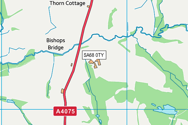 SA68 0TY map - OS VectorMap District (Ordnance Survey)