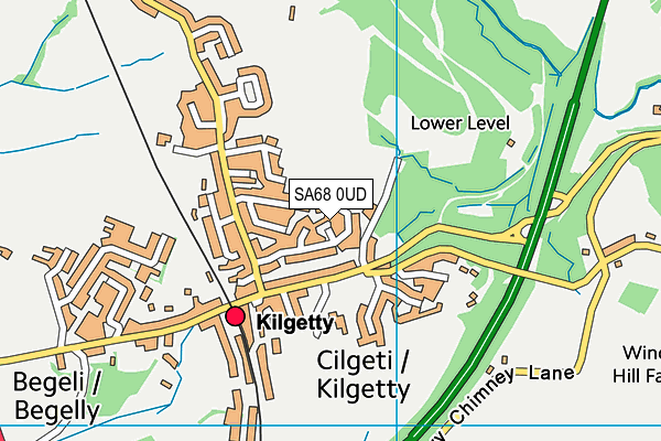 SA68 0UD map - OS VectorMap District (Ordnance Survey)