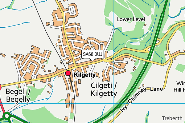 SA68 0UJ map - OS VectorMap District (Ordnance Survey)