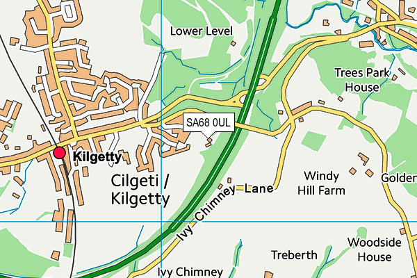 SA68 0UL map - OS VectorMap District (Ordnance Survey)