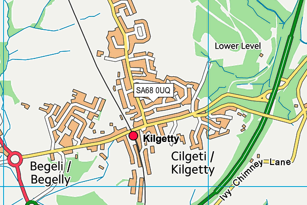 SA68 0UQ map - OS VectorMap District (Ordnance Survey)