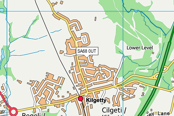 SA68 0UT map - OS VectorMap District (Ordnance Survey)