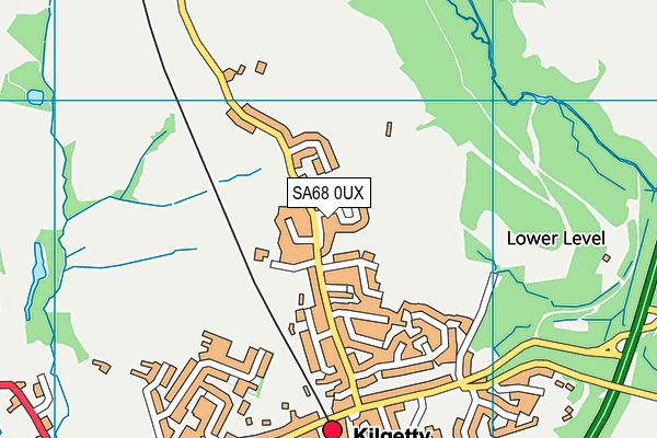 SA68 0UX map - OS VectorMap District (Ordnance Survey)