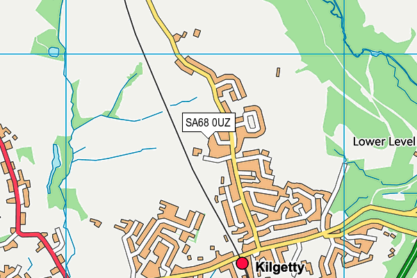 SA68 0UZ map - OS VectorMap District (Ordnance Survey)