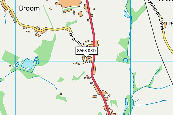 SA68 0XD map - OS VectorMap District (Ordnance Survey)