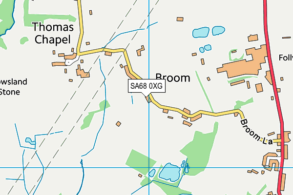 SA68 0XG map - OS VectorMap District (Ordnance Survey)