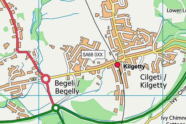 SA68 0XX map - OS VectorMap District (Ordnance Survey)