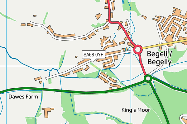 SA68 0YF map - OS VectorMap District (Ordnance Survey)