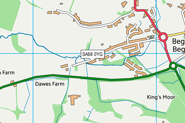 SA68 0YG map - OS VectorMap District (Ordnance Survey)