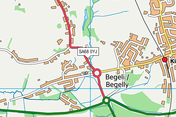 SA68 0YJ map - OS VectorMap District (Ordnance Survey)