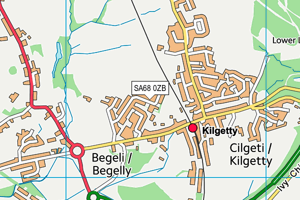 SA68 0ZB map - OS VectorMap District (Ordnance Survey)