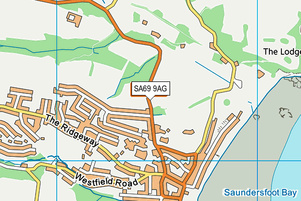 SA69 9AG map - OS VectorMap District (Ordnance Survey)