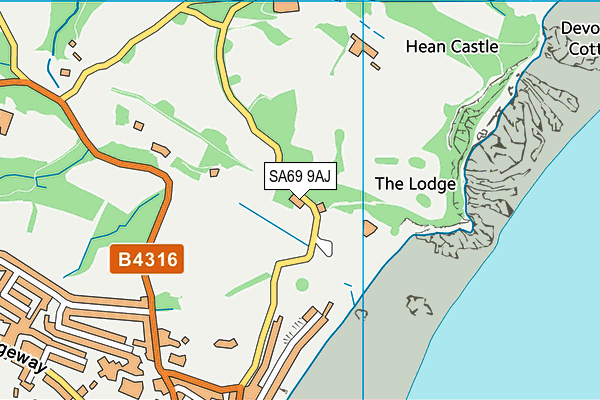 SA69 9AJ map - OS VectorMap District (Ordnance Survey)