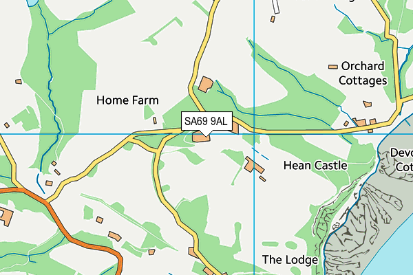 SA69 9AL map - OS VectorMap District (Ordnance Survey)