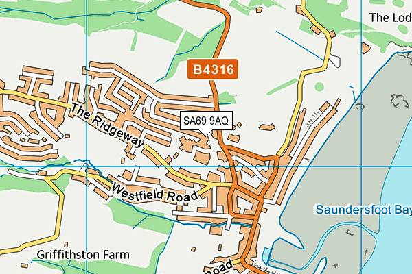 SA69 9AQ map - OS VectorMap District (Ordnance Survey)