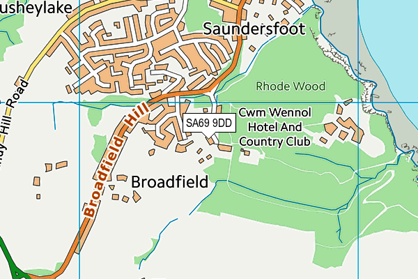 SA69 9DD map - OS VectorMap District (Ordnance Survey)