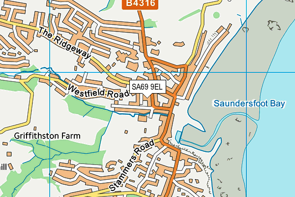 SA69 9EL map - OS VectorMap District (Ordnance Survey)