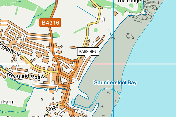 SA69 9EU map - OS VectorMap District (Ordnance Survey)