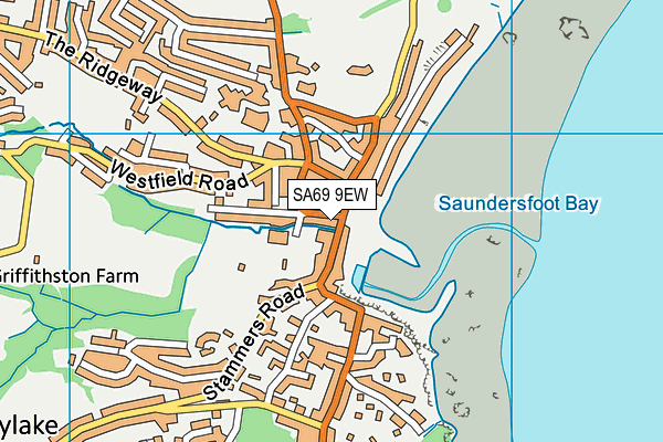 SA69 9EW map - OS VectorMap District (Ordnance Survey)