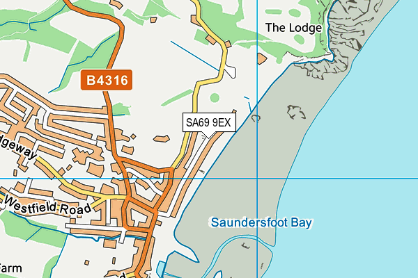 SA69 9EX map - OS VectorMap District (Ordnance Survey)