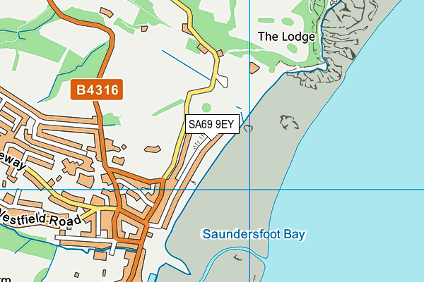 SA69 9EY map - OS VectorMap District (Ordnance Survey)