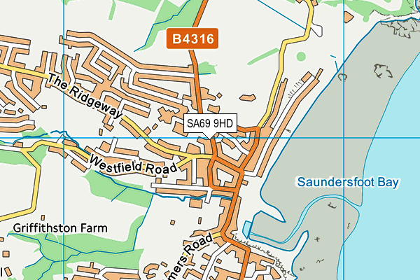 SA69 9HD map - OS VectorMap District (Ordnance Survey)