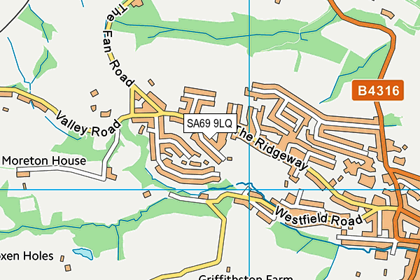 SA69 9LQ map - OS VectorMap District (Ordnance Survey)