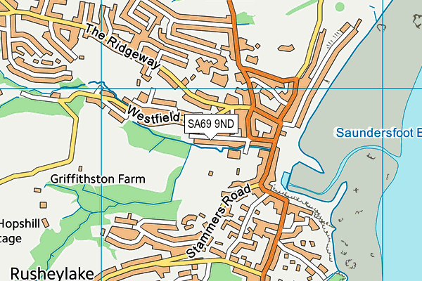 SA69 9ND map - OS VectorMap District (Ordnance Survey)
