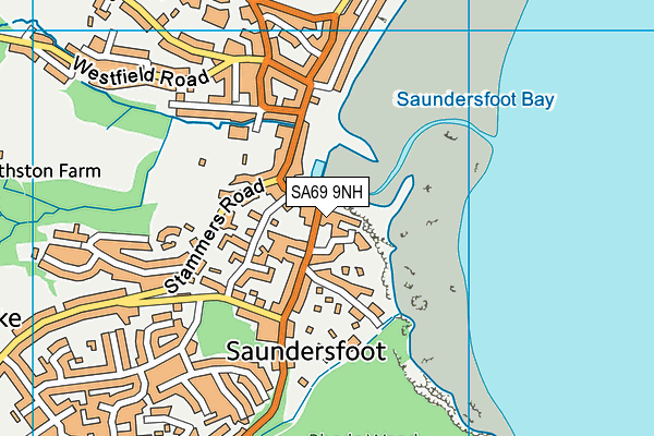 SA69 9NH map - OS VectorMap District (Ordnance Survey)