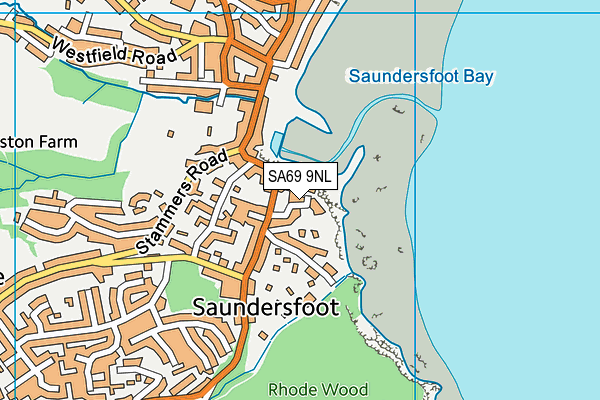 SA69 9NL map - OS VectorMap District (Ordnance Survey)